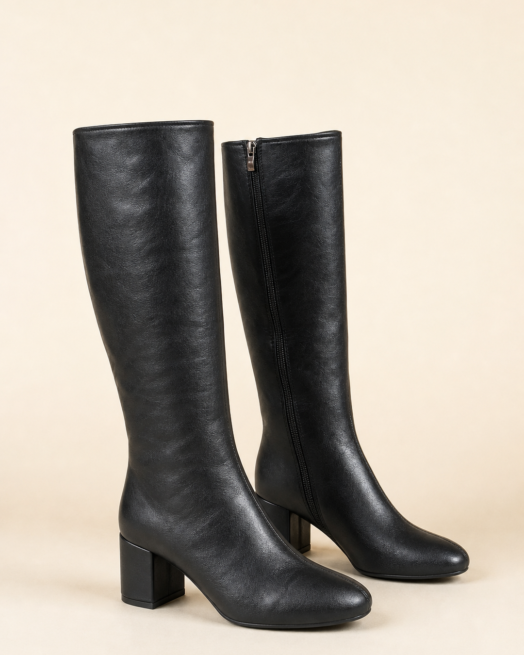 Noelle | Heeled Side-Zip Ankle Boot