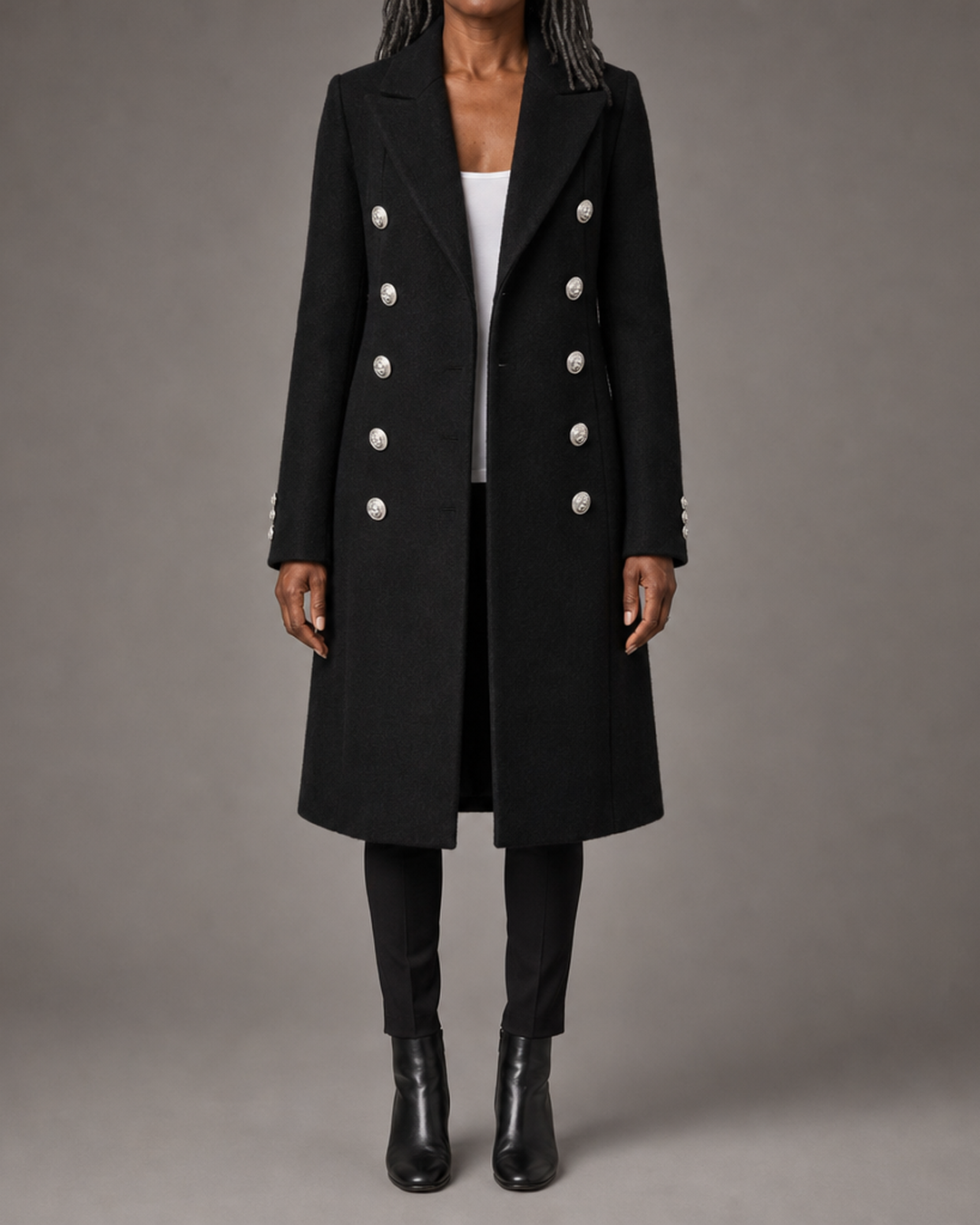 Korean | Streetwear Wool Coat Women Stylish Long Sleeve Autumn Jacket