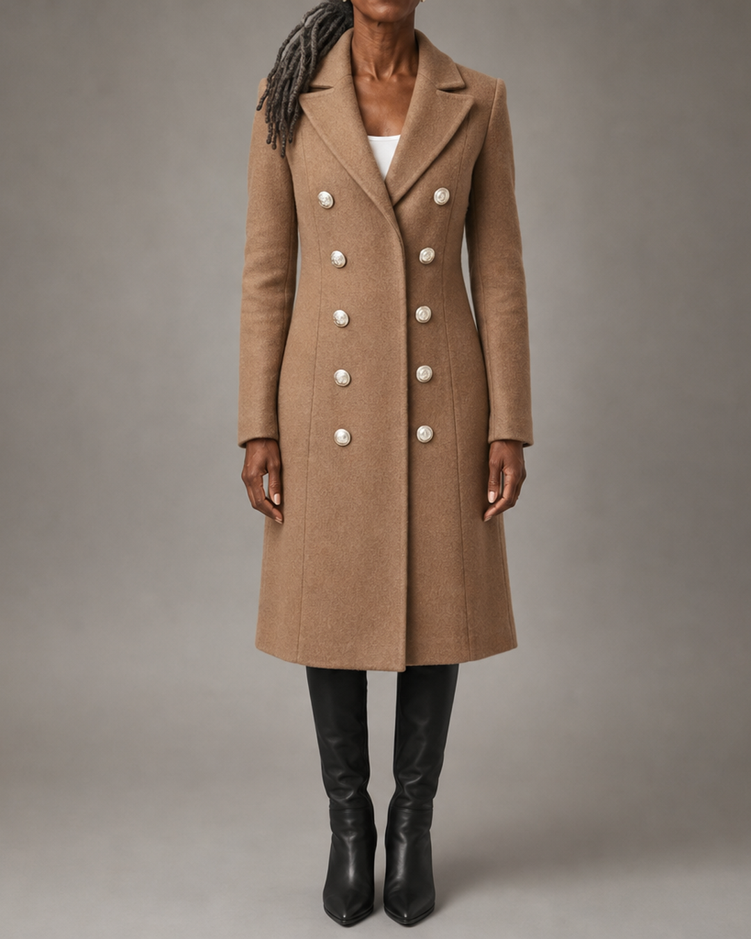 Korean | Streetwear Wool Coat Women Stylish Long Sleeve Autumn Jacket