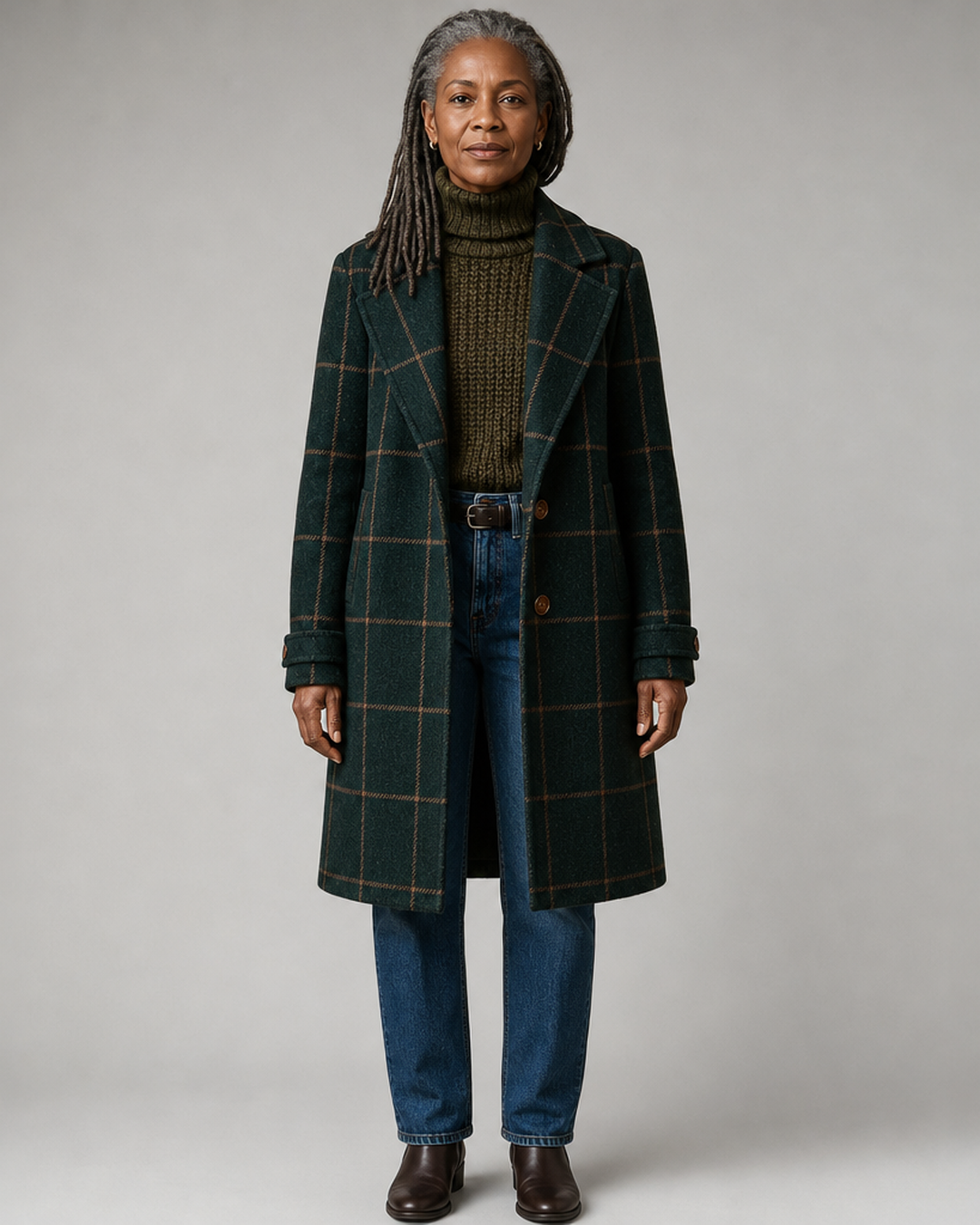 Lauren | Classic Checkered Coat