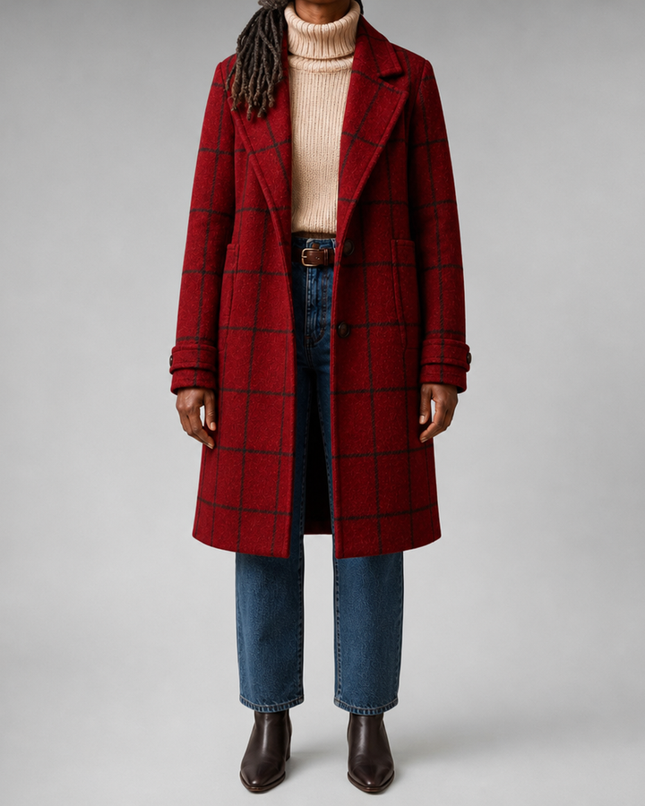 Lauren | Classic Checkered Coat