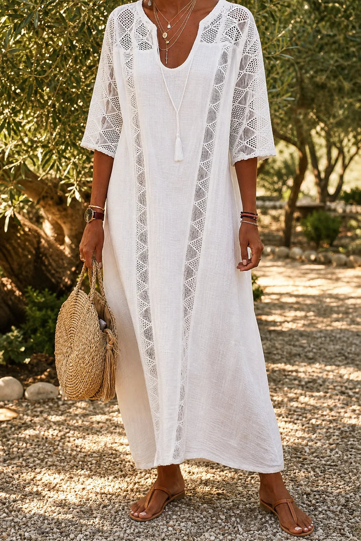 Dalila | Airy Lace-Trim Blouse
