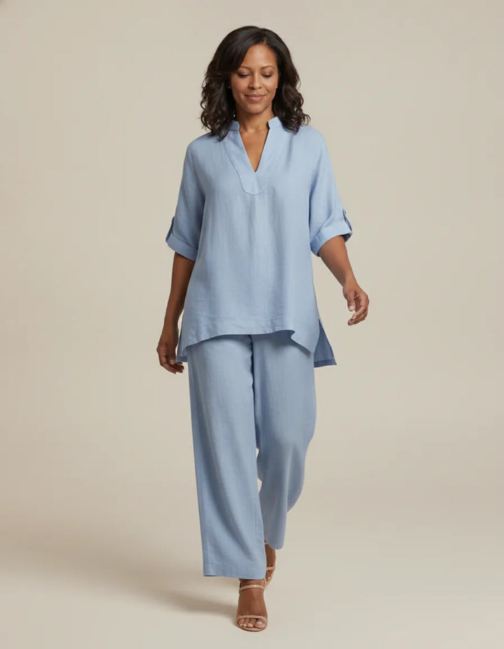 Eliza | Linen Tunic Two-Piece Set