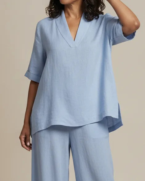 Eliza | Linen Tunic Two-Piece Set