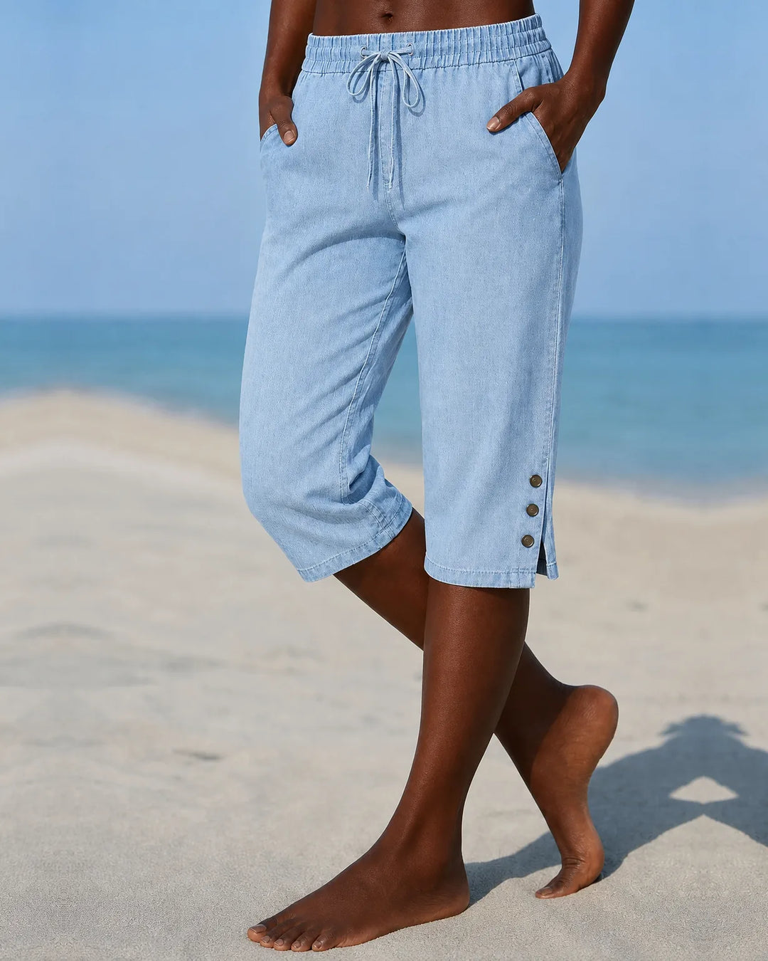 Delphia | Women's Calf Length Capri Pants