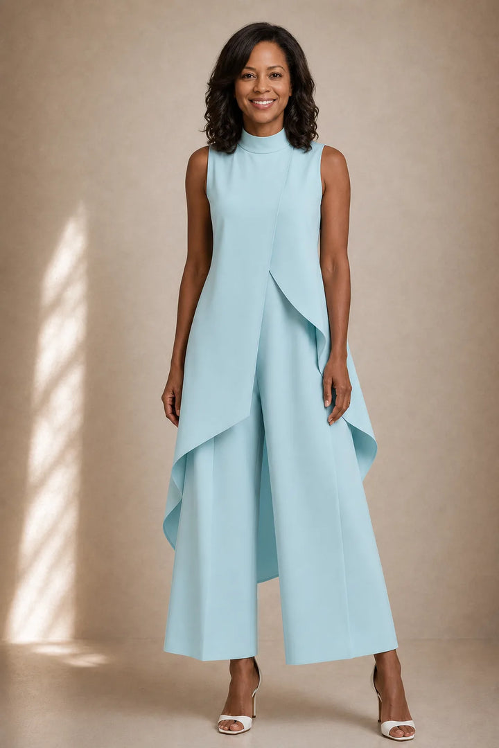 Efe | Sculpted High-Neck Jumpsuit