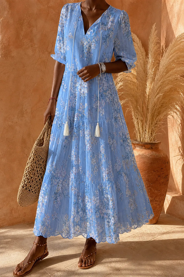 Adriana | Flowing Bohemian Maxi Dress