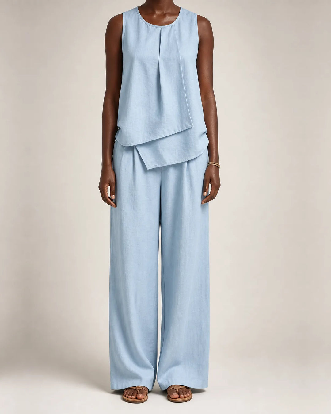 Yasmin | Sleeveless Top & Wide-Leg Set