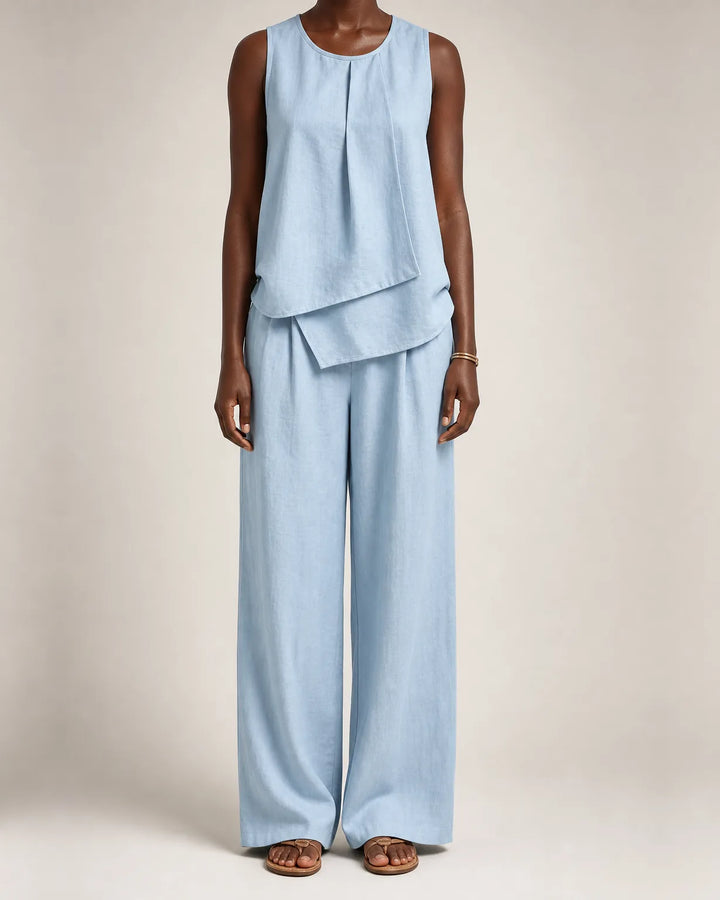 Yasmin | Sleeveless Top & Wide-Leg Set