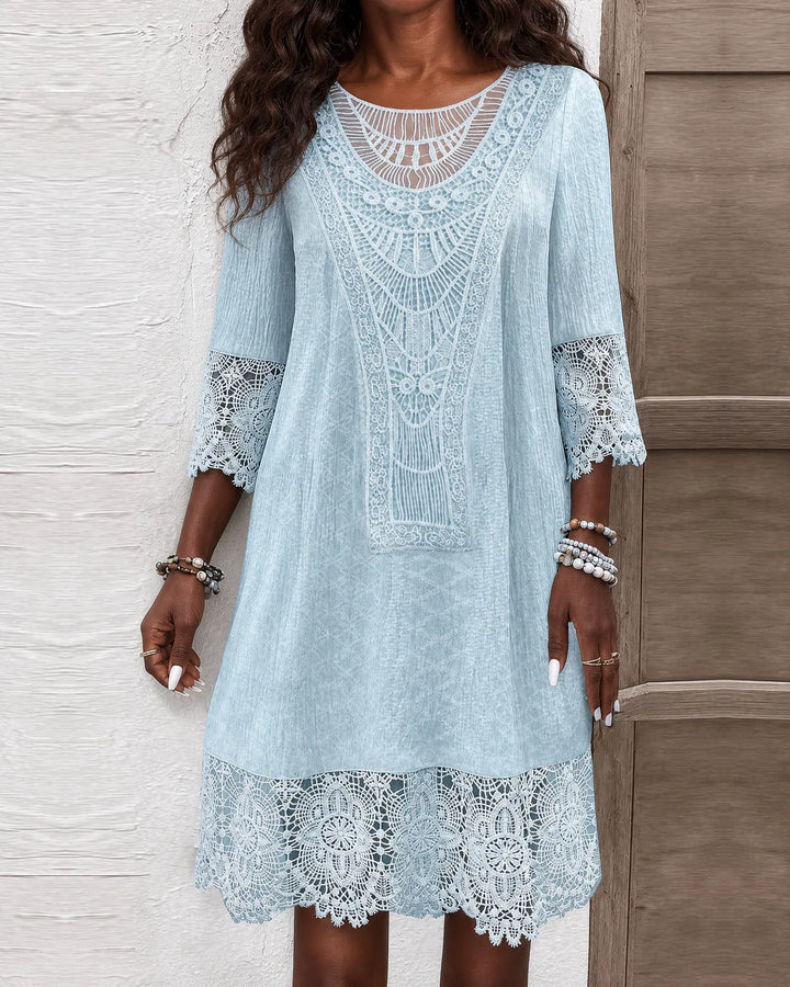 Odette | Lace Cocktail Midi Dress