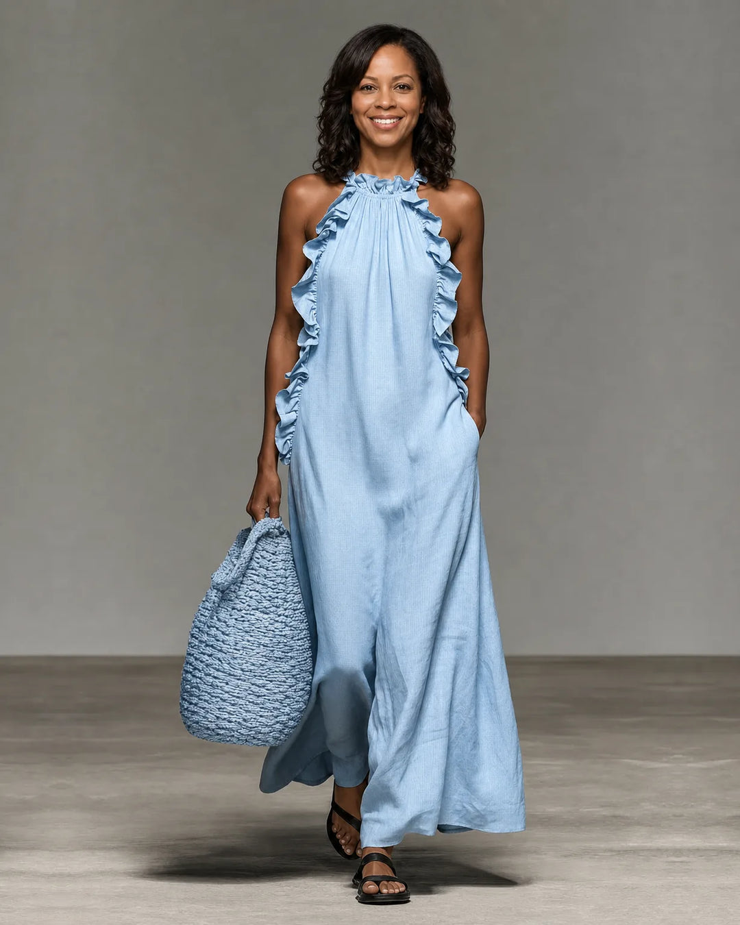 Gwyneth | Ruffled Maxi Dress