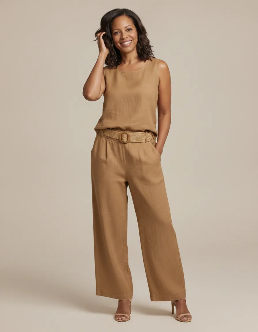 Paloma | Boho Belted Two-Piece Set