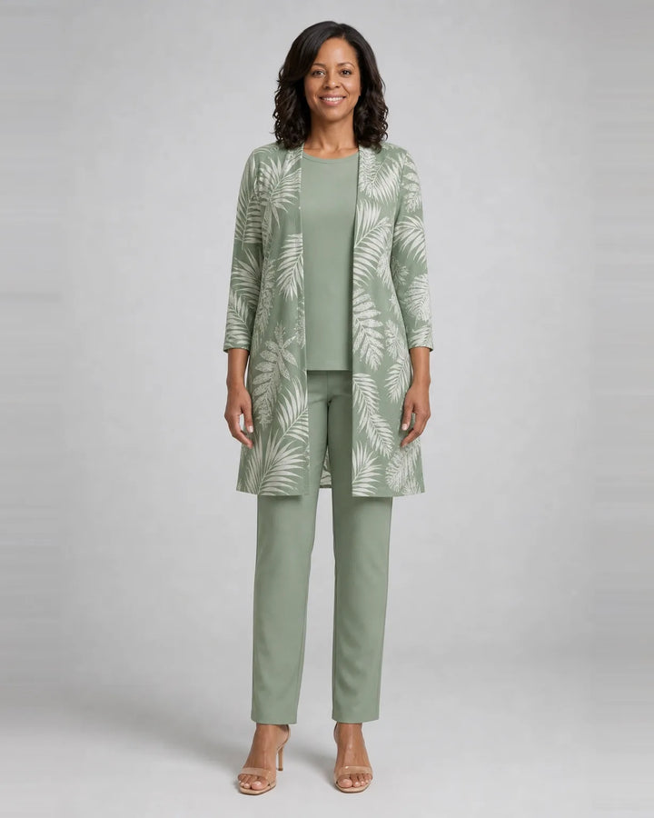 Jenilyn | Classic Elegance Three-Piece Set — Light Green