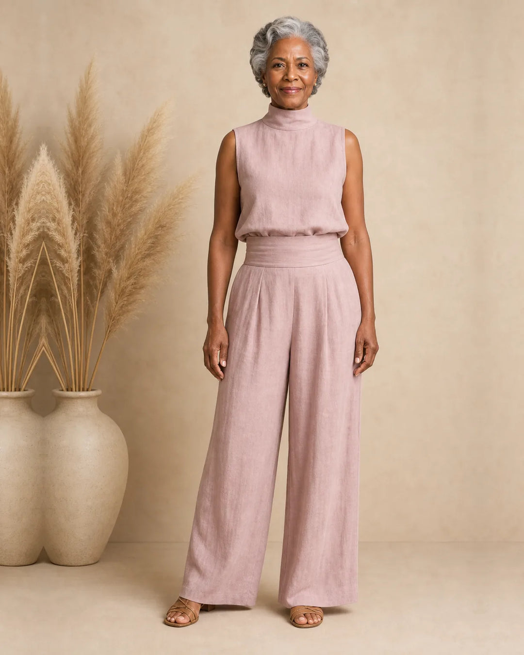 Tiana | Elegant Wide Leg Pants and Top Set
