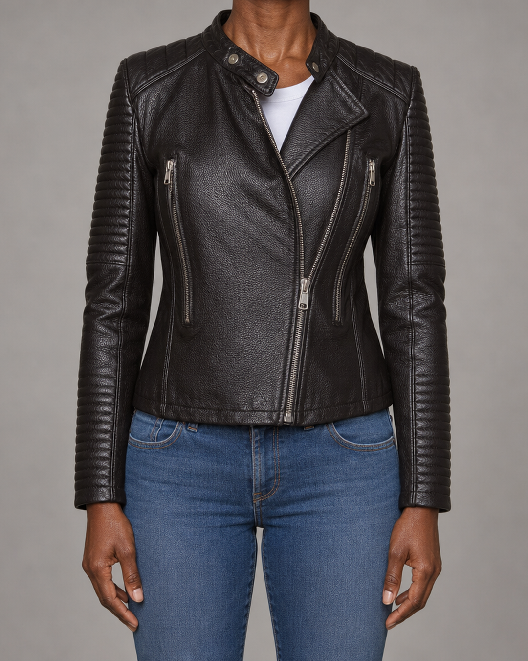 Lilian | Moto-Style Zip-Up Jacket