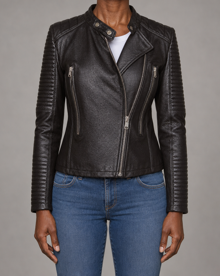 Lilian | Moto-Style Zip-Up Jacket