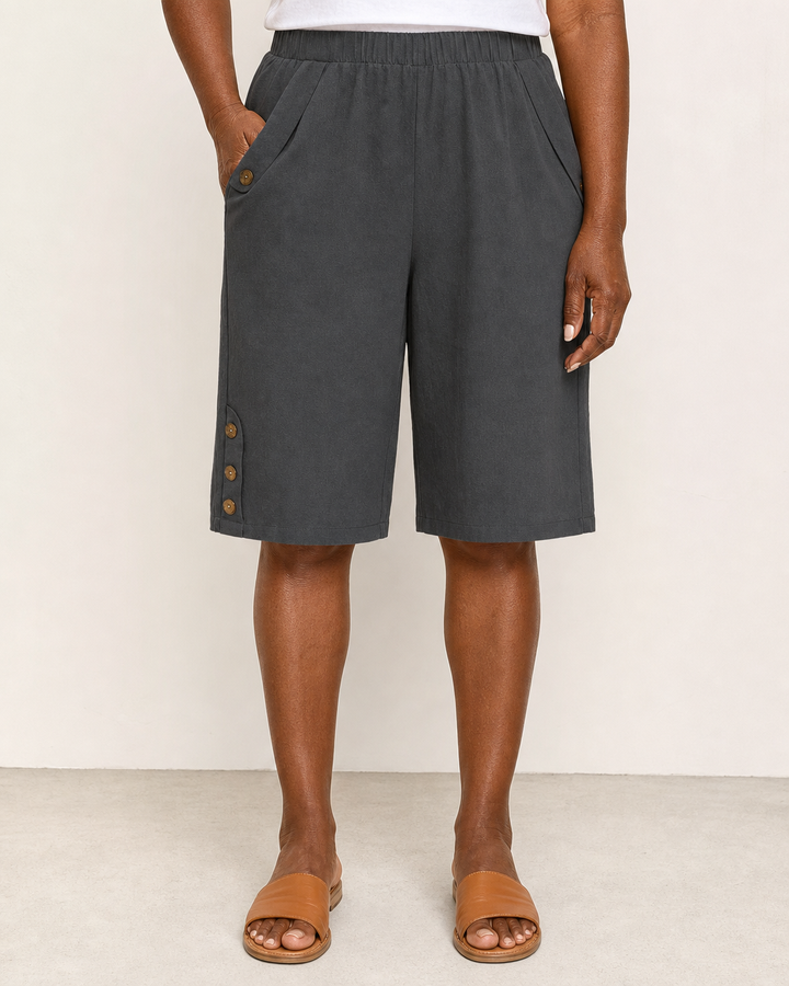 Lolo | Breathable Elegant Shorts — Dark Gray