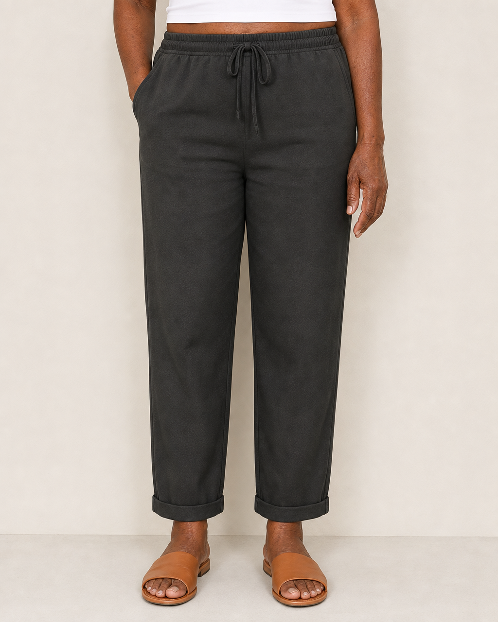 Lori | Elegant Breathable Pants — Black