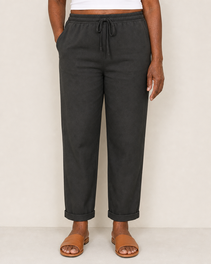 Lori | Elegant Breathable Pants — Black