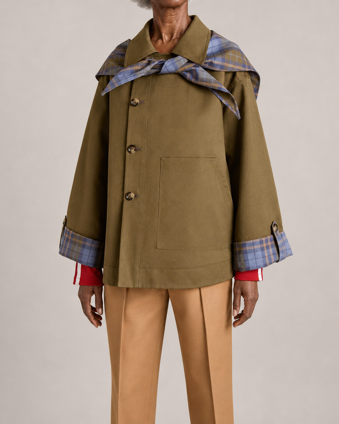 Hazel | Oversized Double-Breasted Utility Coat
