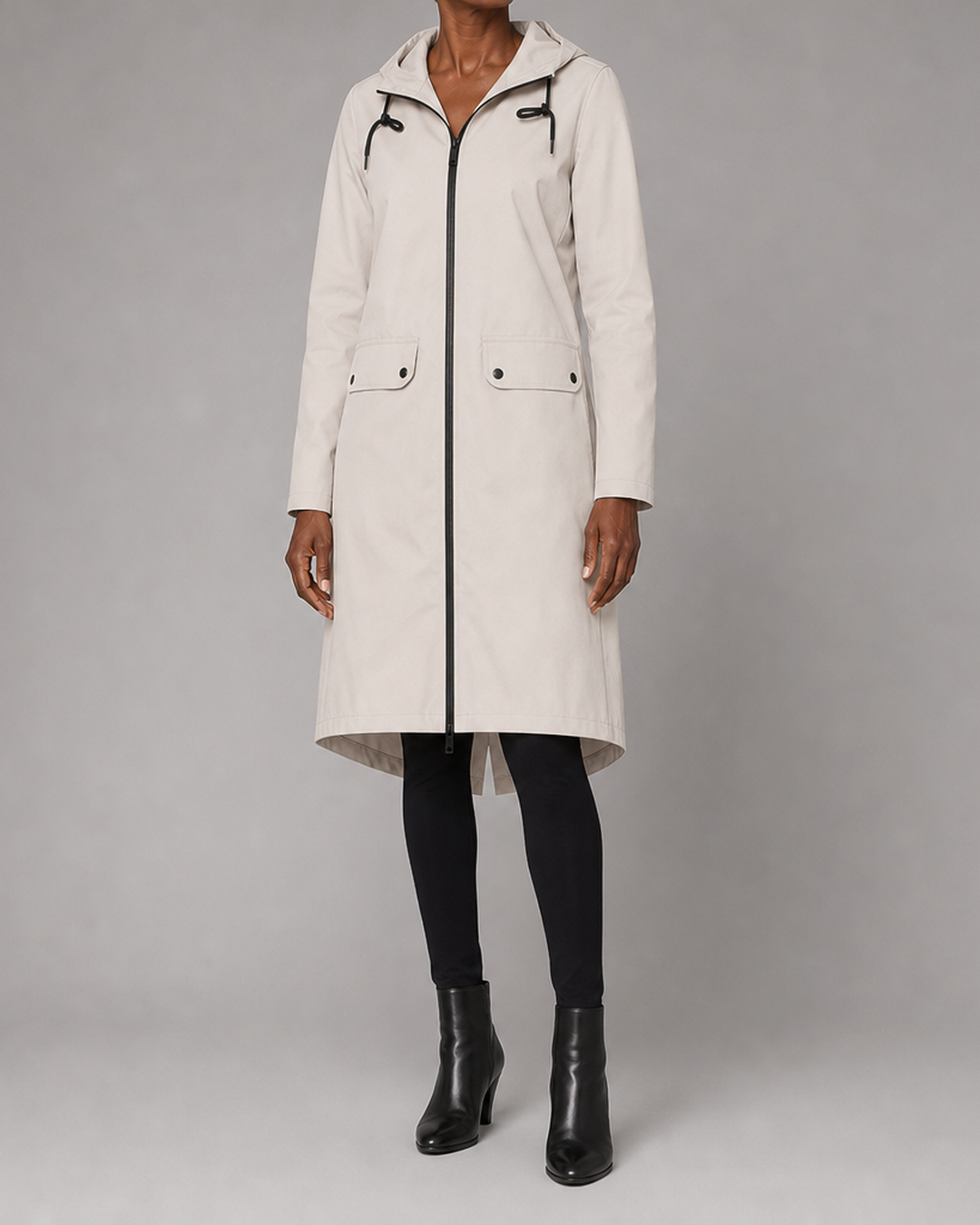 Jasmine | Hooded Waterproof Longline Rain Jacket
