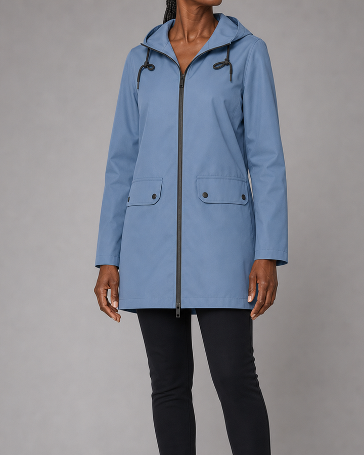 Jasmine | Hooded Waterproof Longline Rain Jacket