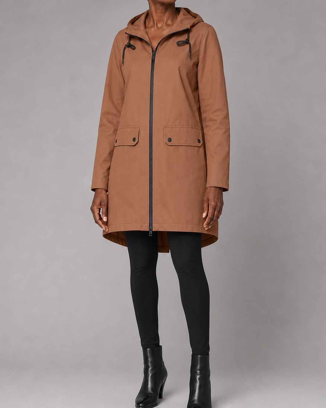 Jasmine | Hooded Waterproof Longline Rain Jacket