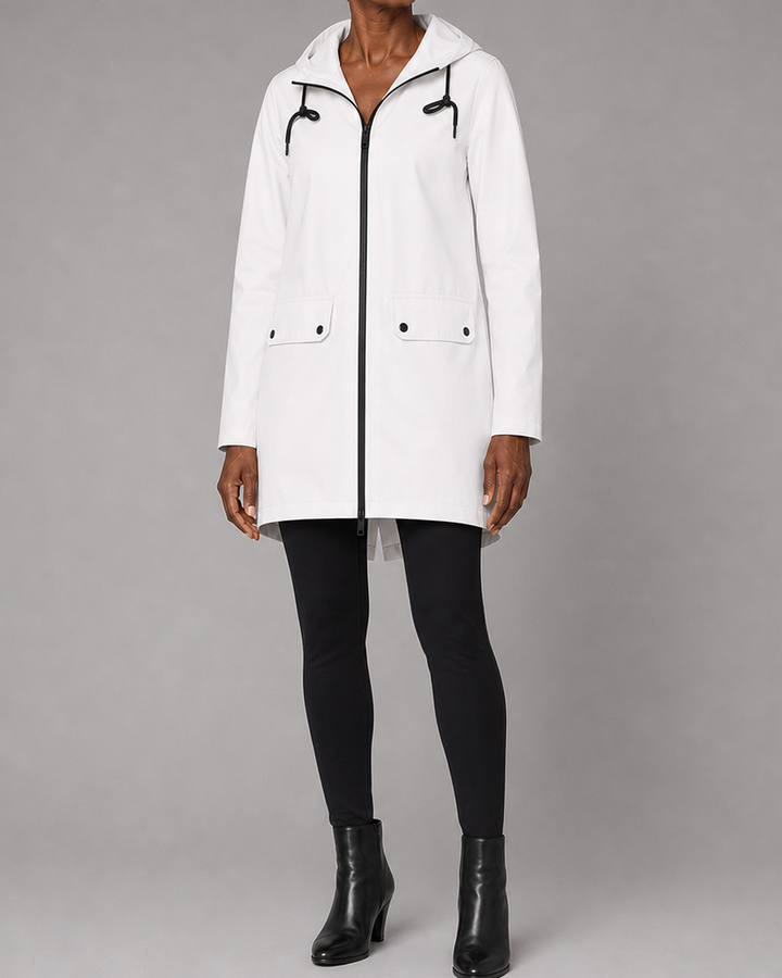 Jasmine | Hooded Waterproof Longline Rain Jacket