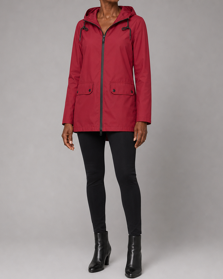 Jasmine | Hooded Waterproof Longline Rain Jacket