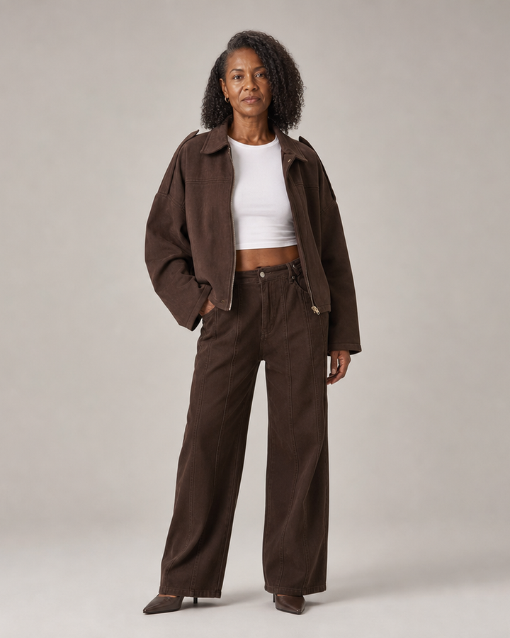 Louisa | Relaxed Oversized Bomber Jacket