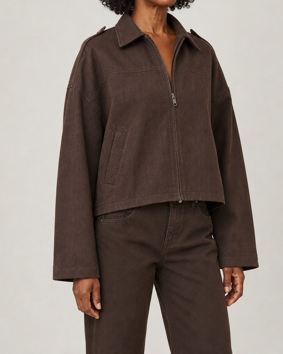 Louisa | Relaxed Oversized Bomber Jacket
