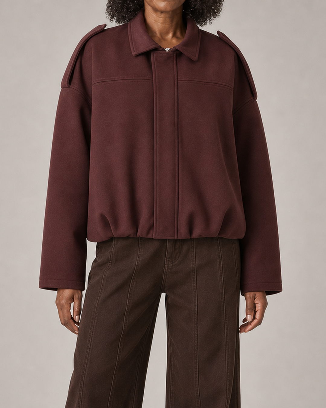 Louisa | Relaxed Oversized Bomber Jacket