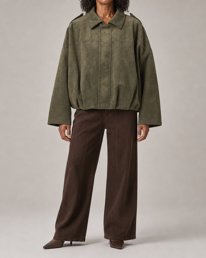 Louisa | Relaxed Oversized Bomber Jacket