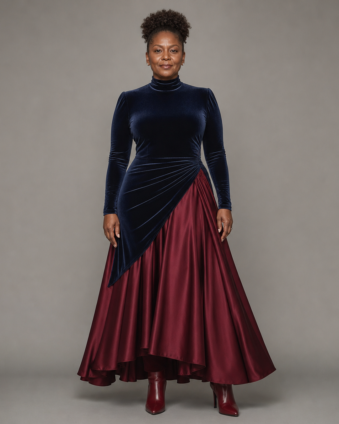 Francine | Bicolor Long Dress