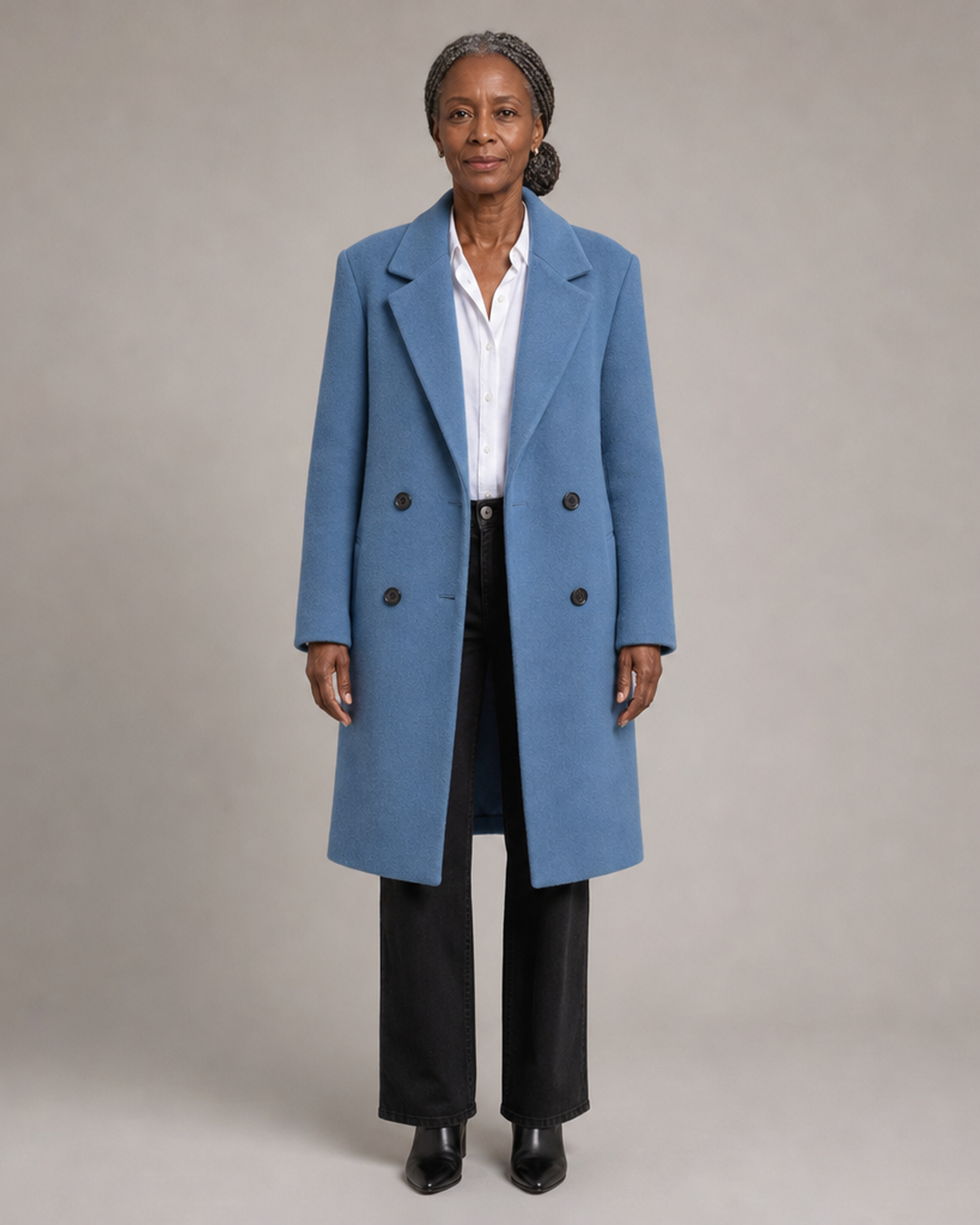 Luxe | Wool Blend Coat Double Breasted Warm Winter Outerwear