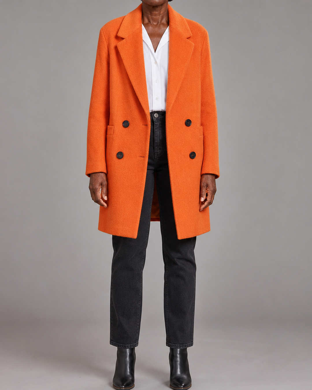 Luxe | Wool Blend Coat Double Breasted Warm Winter Outerwear
