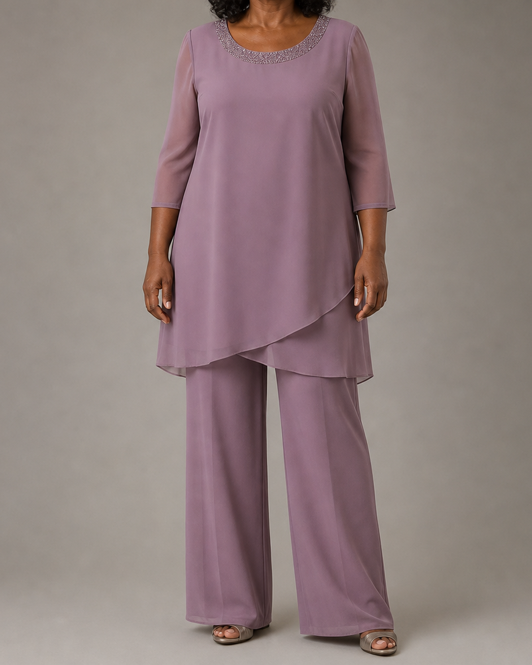 Marcella | Asymmetric Tunic Formal Pant Set