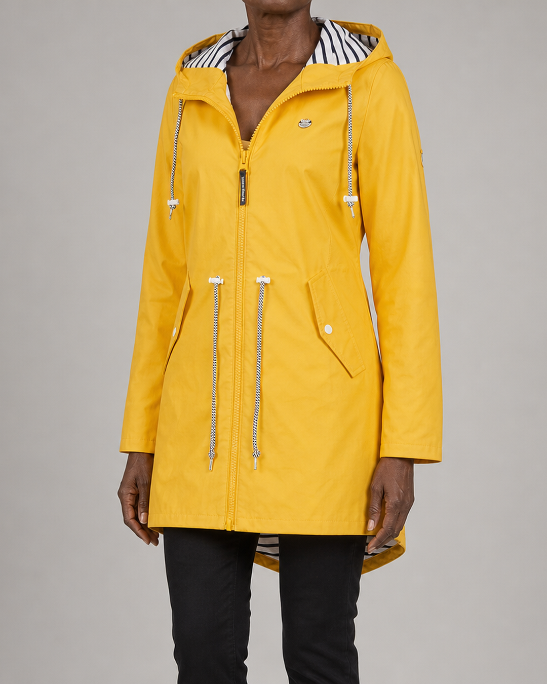 Margaret | Hooded Drawstring Rain Coat