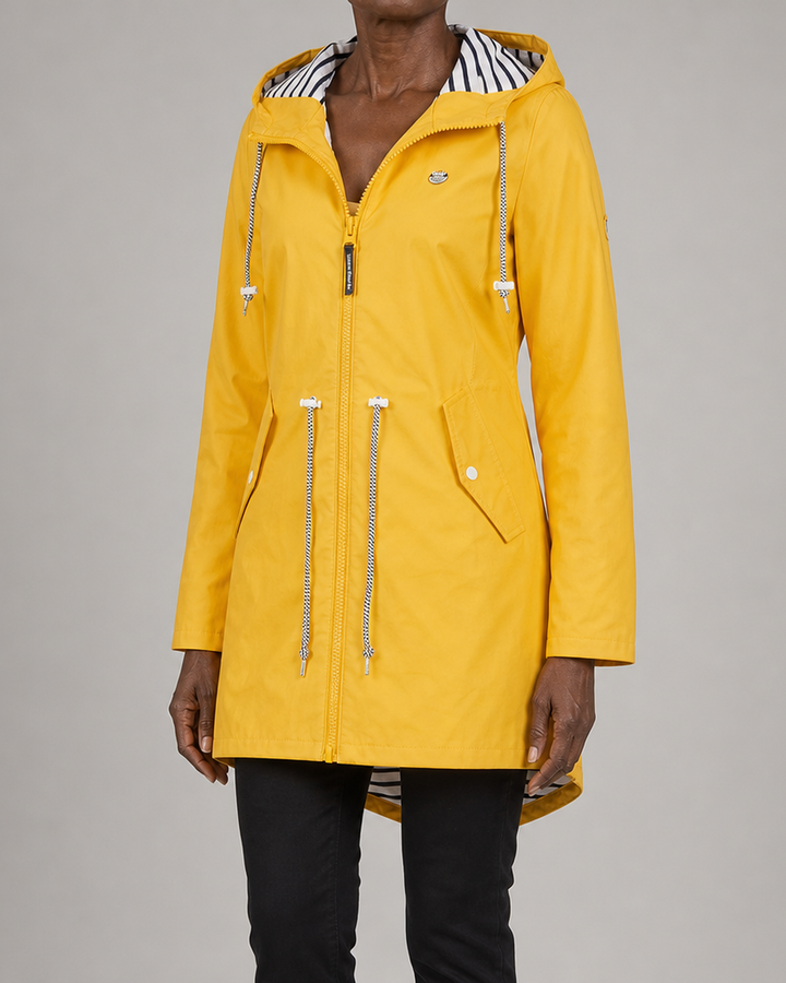 Margaret | Hooded Drawstring Rain Coat