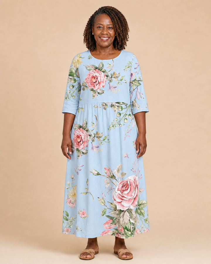 Leandra | Airy Summer Printed Dress