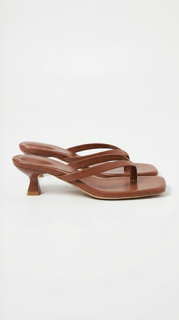 Emmeline | Kitten-Heel Thong Sandals