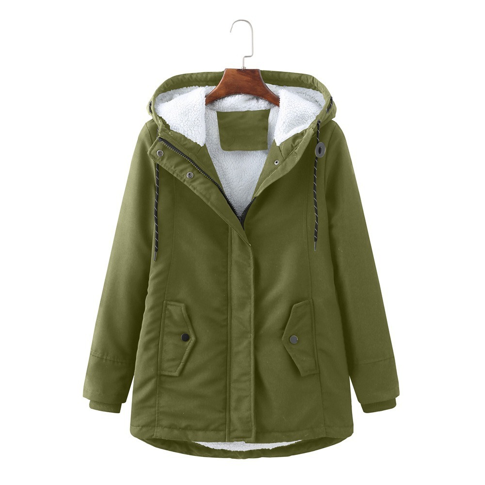 Everest | Cozy Hooded Cold Weather Coat — Forest Olive