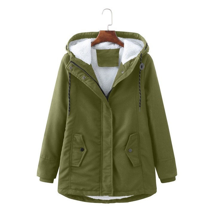 Everest | Cozy Hooded Cold Weather Coat — Forest Olive