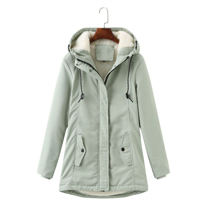 Everest | Cozy Hooded Cold Weather Coat — Frosted Sage