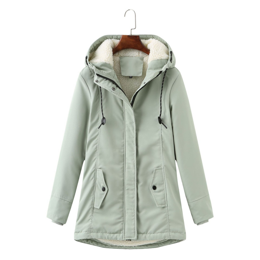 Everest | Cozy Hooded Cold Weather Coat — Frosted Sage