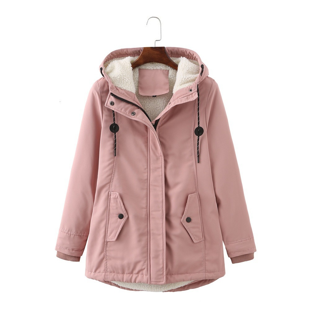 Everest | Cozy Hooded Cold Weather Coat — Dusty Rose