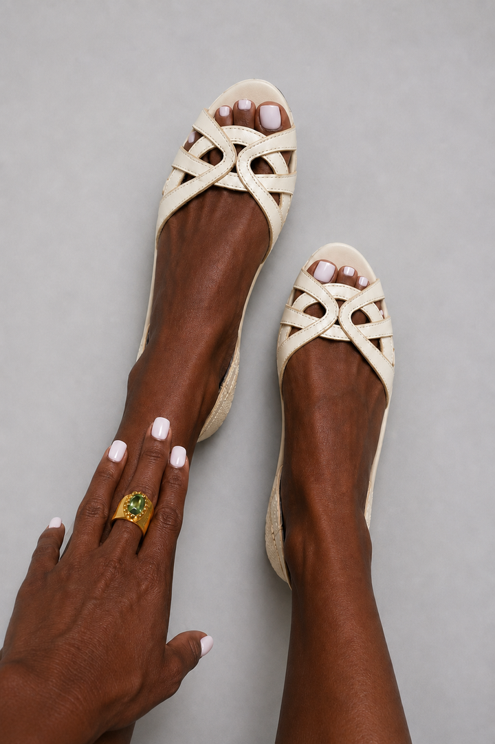 Simone | Elegant Woven Sandals