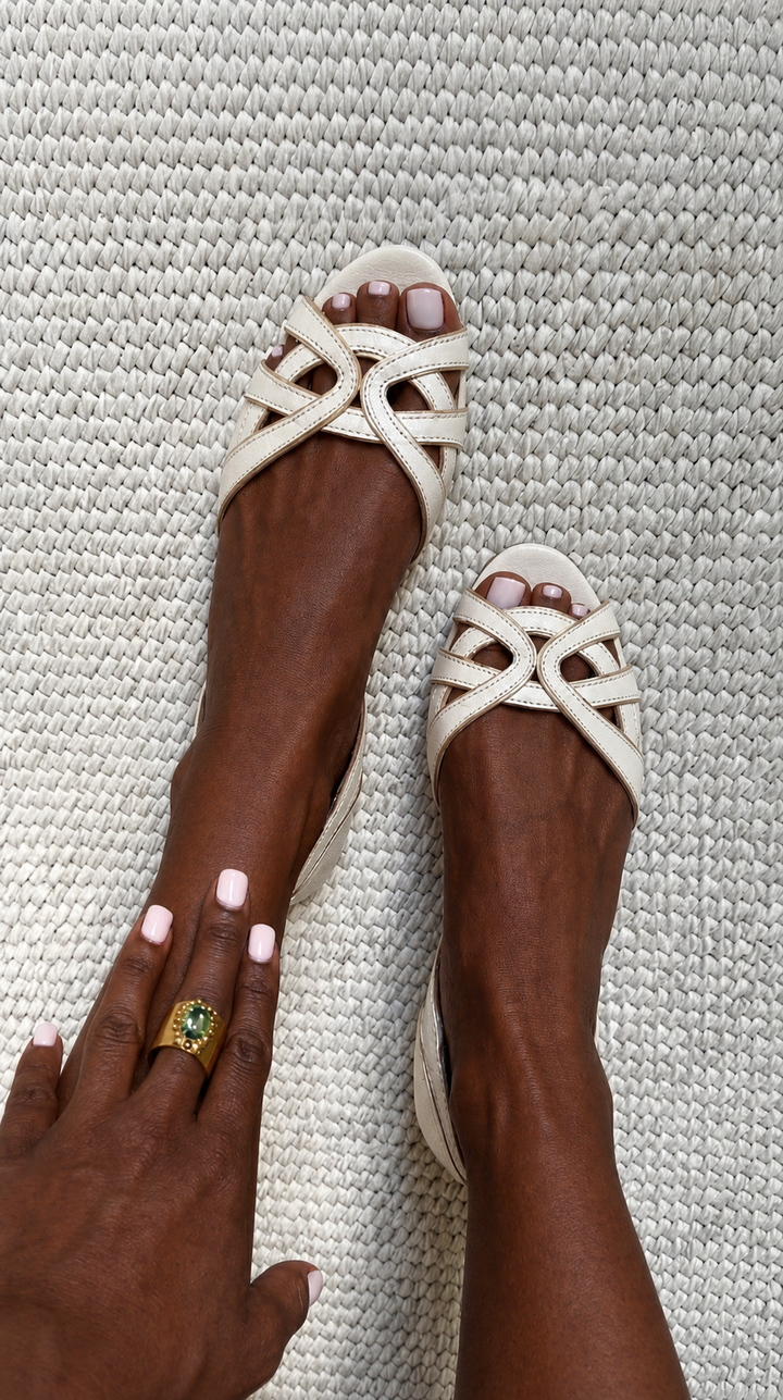 Simone | Elegant Woven Sandals