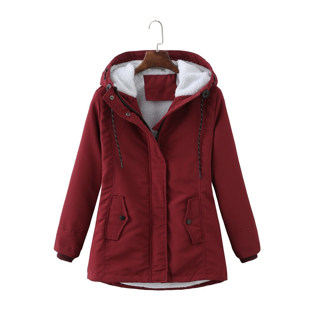 Everest | Cozy Hooded Cold Weather Coat — Mulled Wine