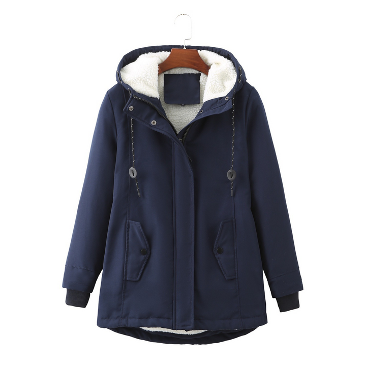 Everest | Cozy Hooded Cold Weather Coat — Winter Navy